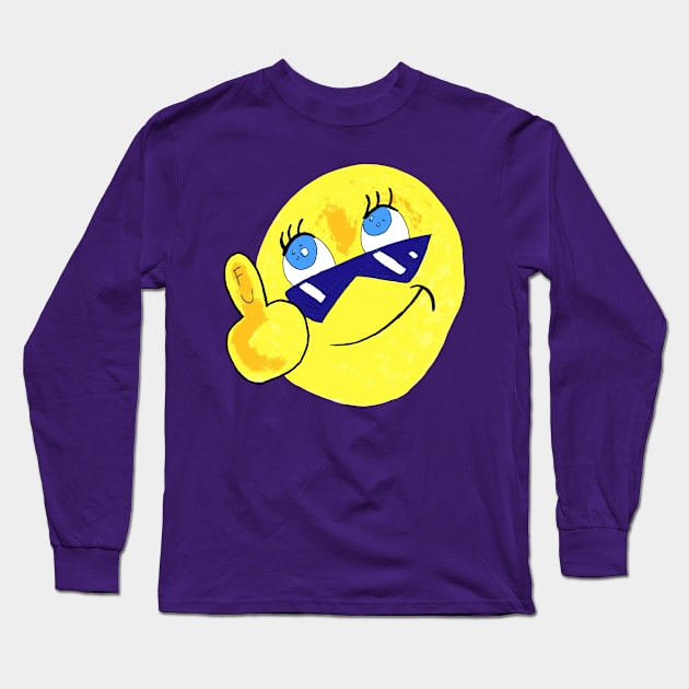 Fuck You Emoji cute Long Sleeve T-Shirt by FilMate